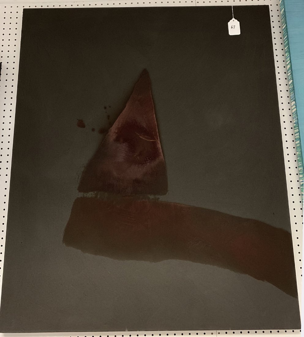 Daniel Lergon (GERMAN, 1978) oil on canvas, triangle (1 of 7)