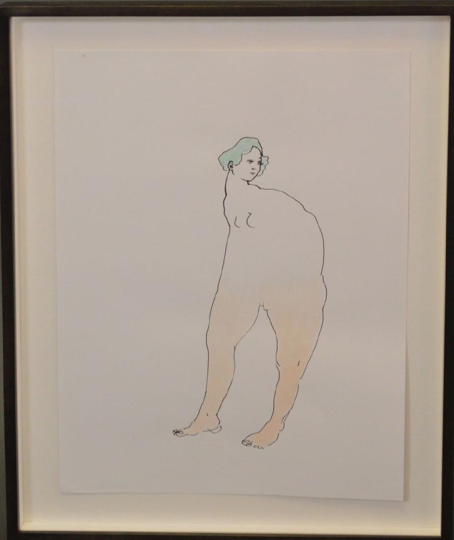 Dasha Shishkin (AMERICAN/RUSSIAN, 1977) Girl w/ green: Dasha Shishkin (AMERICAN/RUSSIAN, 1977) Girl w/ green hair, 17 x 10 inches