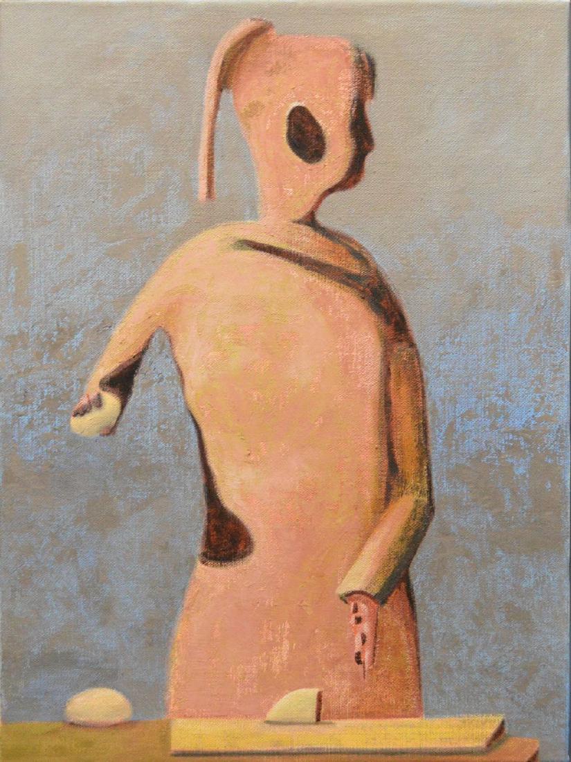 Jesse Chapman (AMERICAN, 1974) oil on canvas, The Task, (1 of 6)