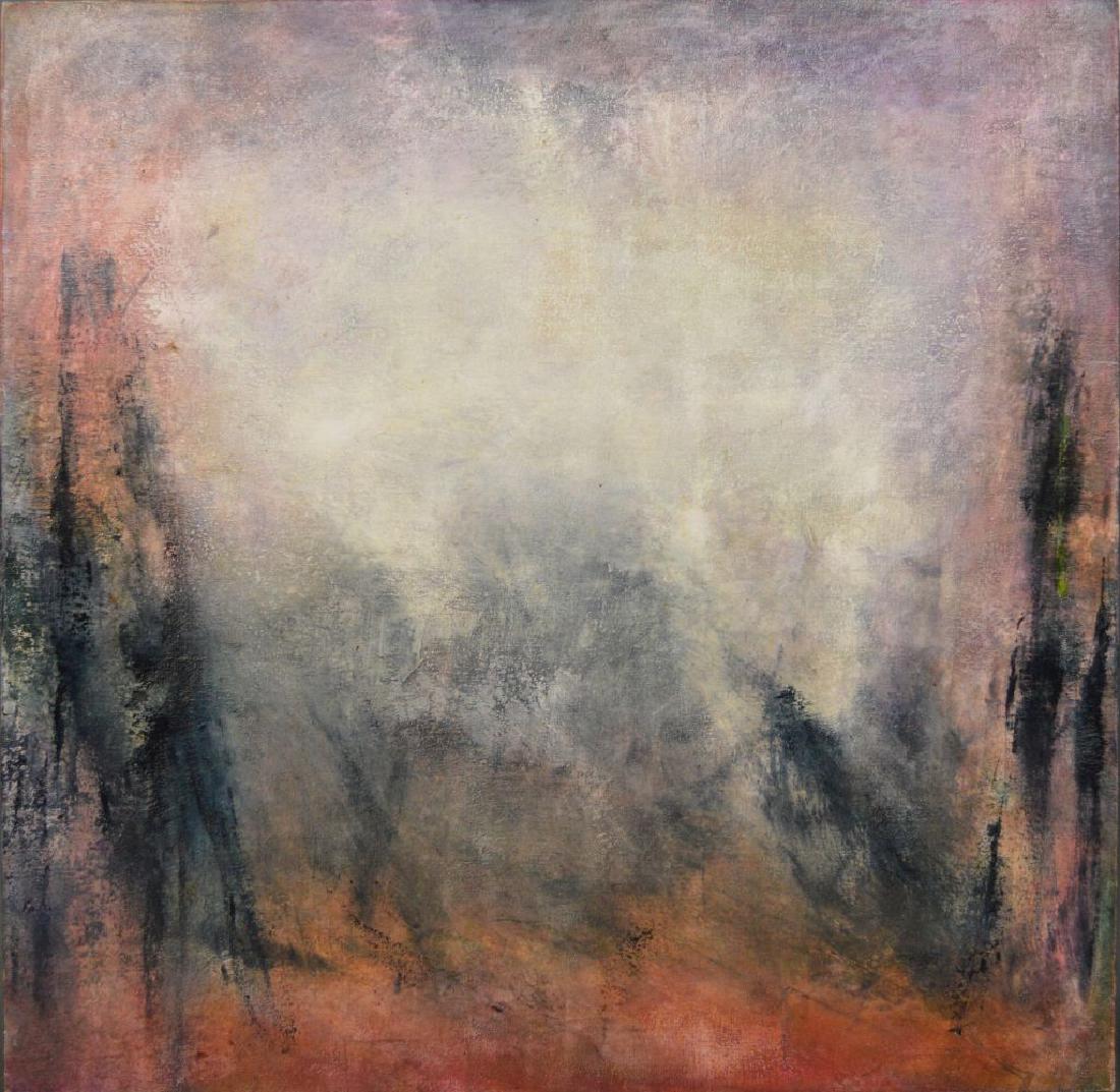 Anne Raymond (AMERICAN) oil on canvas, "AG" 2000, 48 x: Anne Raymond (AMERICAN) oil on canvas, "AG" 2000, 48 x 48 inches