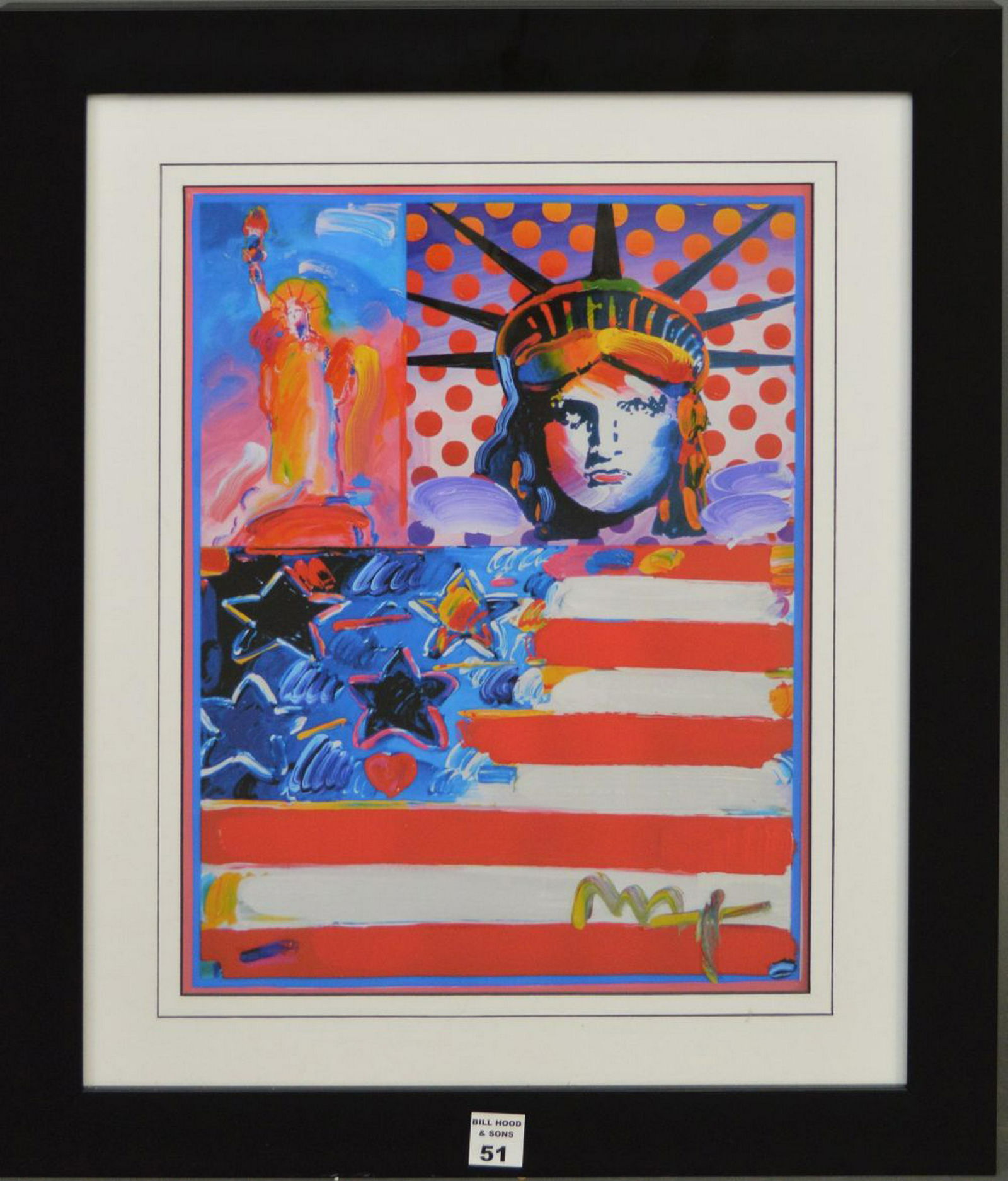 PETER MAX, Print of Statue of Liberty and The American (1 of 4)