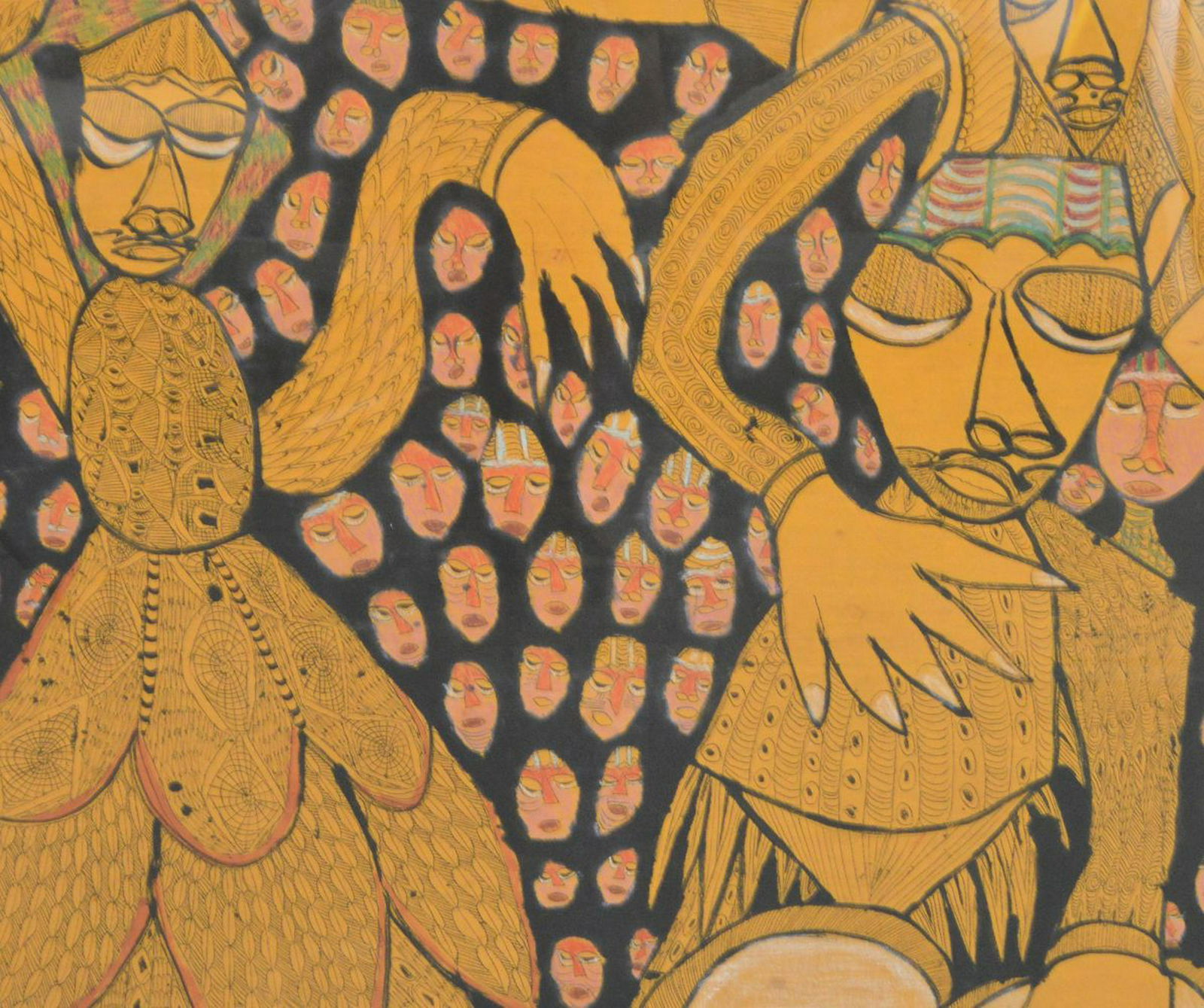 Prince Twins Seven-Seven  (1944 - 2011) Painting - Ink (1 of 8)