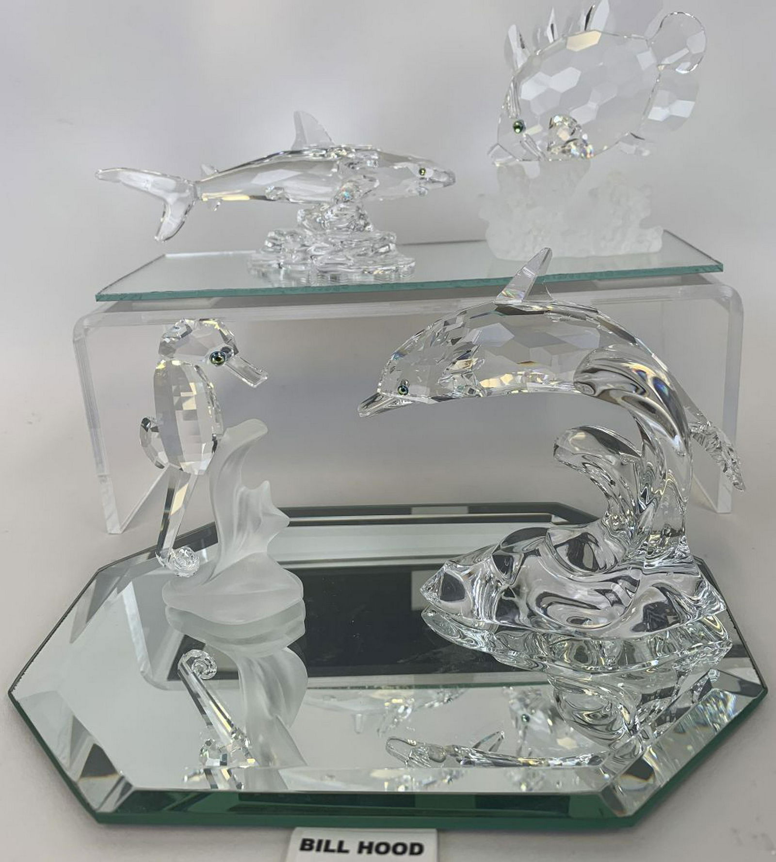4 SWAROVSKI CRYSTAL SEA LIFE FIGURES.  Swarovski (1 of 3)