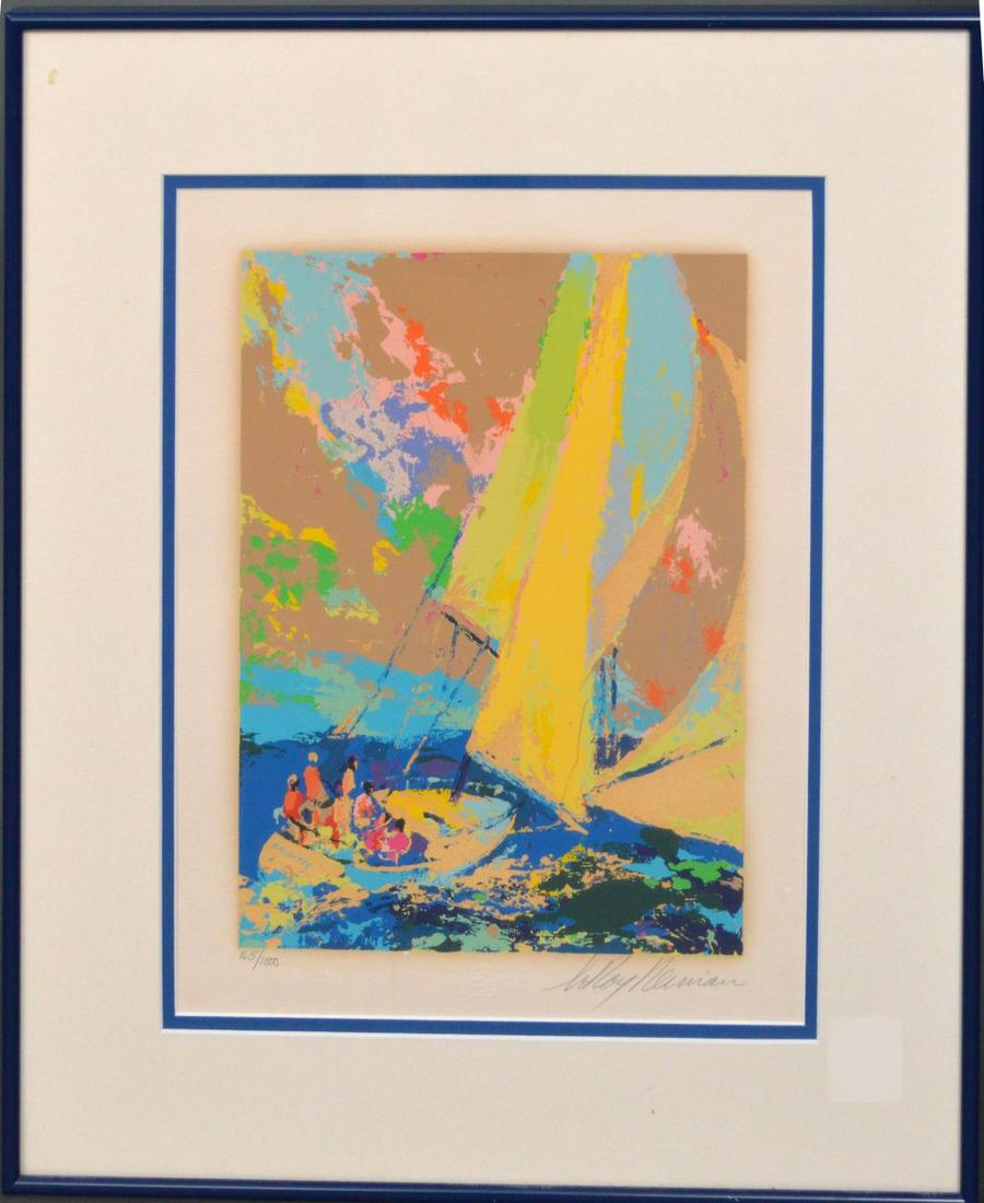 LeRoy Neiman (AMERICAN, 1926) Serigraph, sailboat (1 of 6)