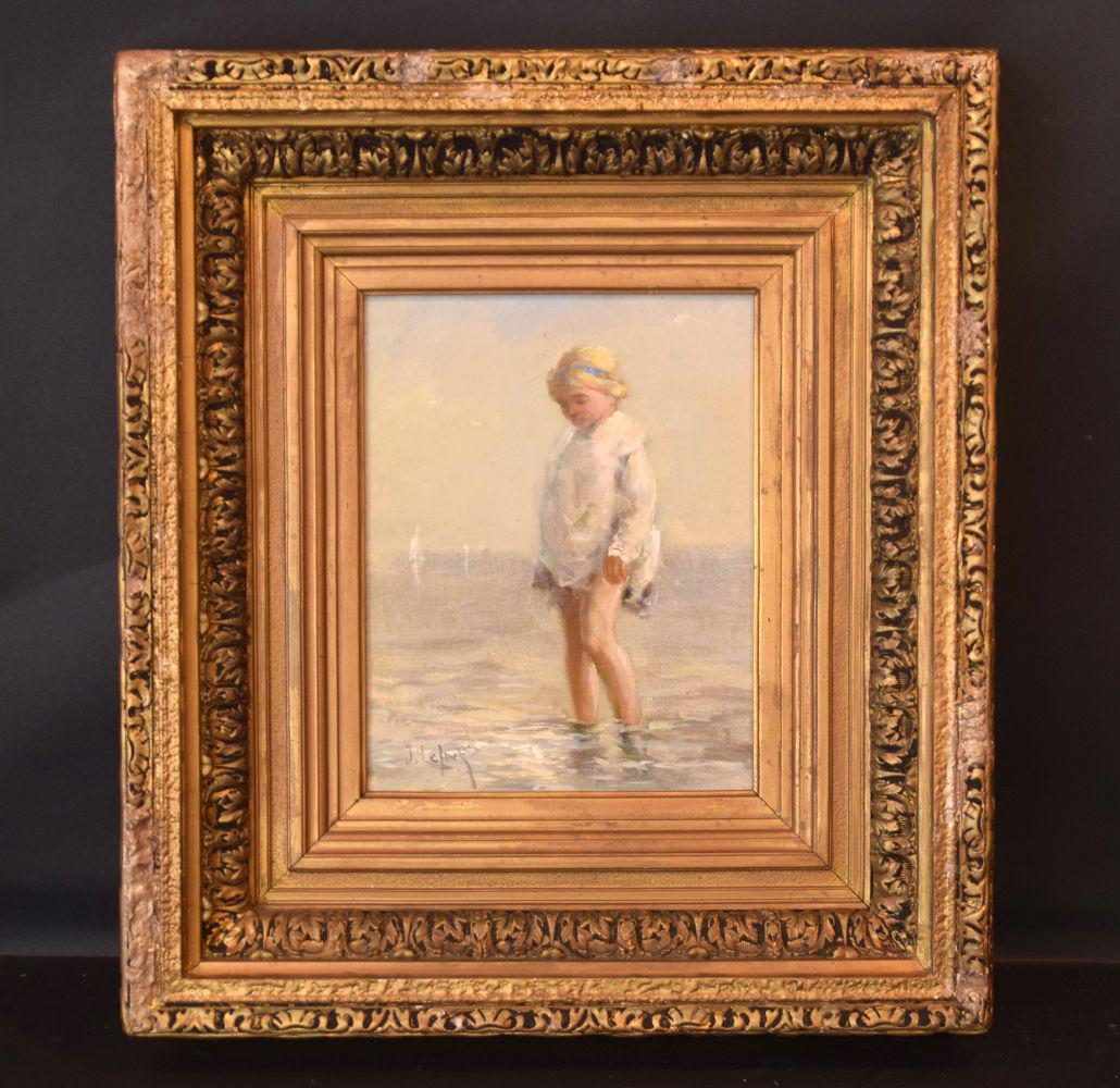 Jean LeFort (French born 1948) oil on board, Child on (1 of 10)