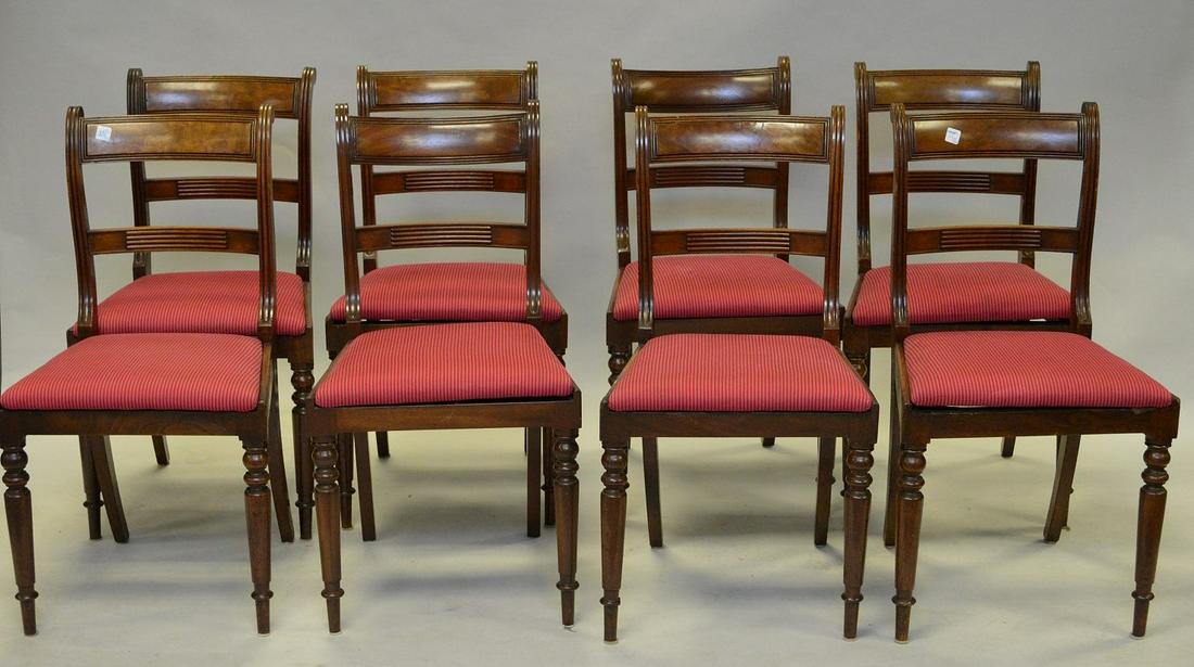 8 Duncan Phyfe style side chairs, 33 1/2"h x  18 1/2"w (1 of 4)