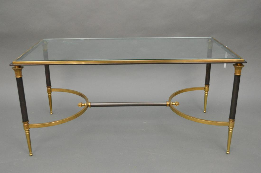 Mid Century Modern two patina coffee table in polished (1 of 6)