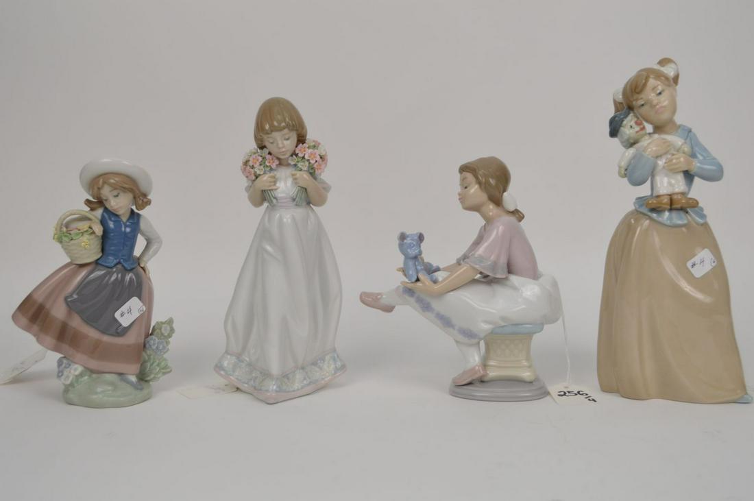 3 Lladro figures and 1 Nao figure (1 of 10)