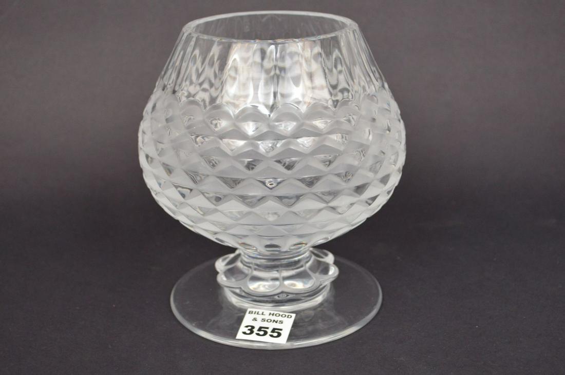 Large Lalique Crystal Brandy Snifter. Condition: no (1 of 5)