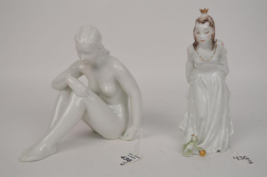 2 ROSENTHAL PORCELAIN ART DECO WOMEN FIGURES. (1 of 8)