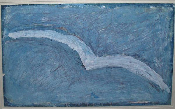 Gandy Brodie, 1925-1975, N.Y.N.Y, Gouache "Flying: Gandy Brodie, 1925-1975, N.Y.N.Y, Gouache "Flying Gull" M Knoedler and Co. label and Tucson Museum Exhibition 18" by 24". Not signed or numbered.