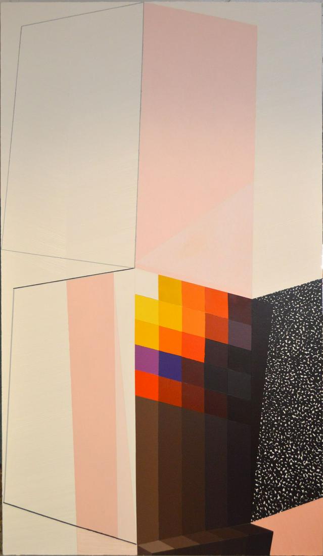 Garth Weiser (AMERICAN b. 1979) Acrylic and oil on: Garth Weiser (AMERICAN b. 1979) Acrylic and oil on canvas, Census Figure -2007. 112 x 68 inches. Kavi Gupta Gallery Chicago