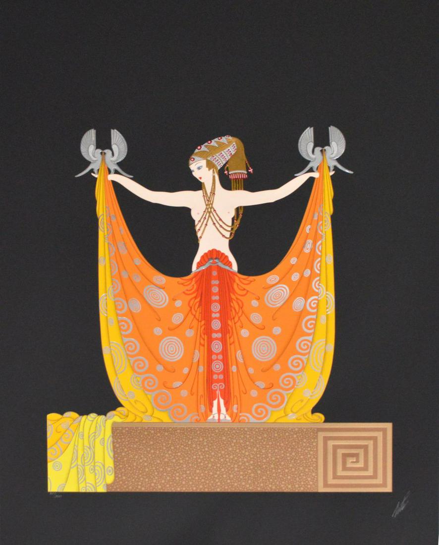 Erté (FRENCH, 1892–1990) Serigraph VENUS, pencil signed: Erté (FRENCH, 1892–1990) Serigraph VENUS, pencil signed and numbered 257/300, sheet size 39-1/4 x 28-1/4 inches, unframed