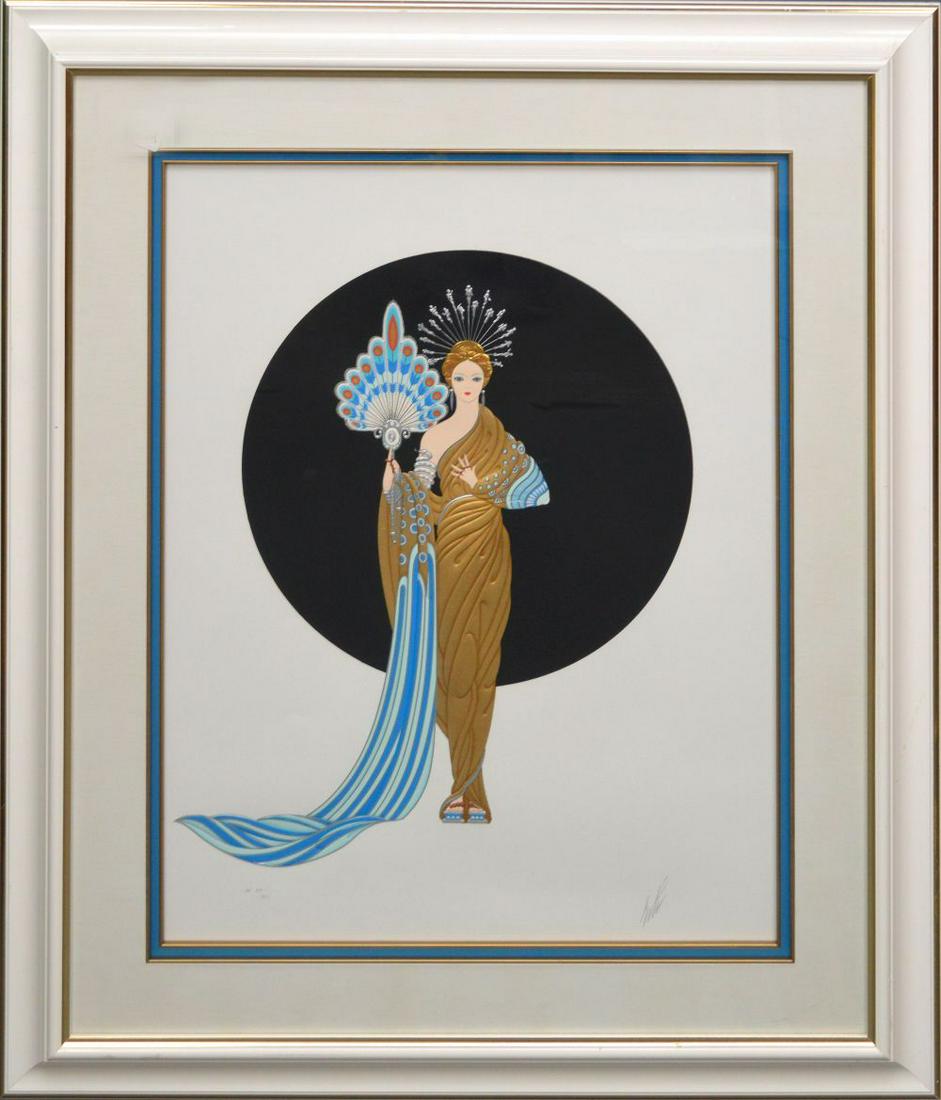 Erté (FRENCH, 1892–1990) Serigraph "Athena" pencil: Erté (FRENCH, 1892–1990) Serigraph "Athena" pencil signed and AP 25/50, 30 x 23 inches, framed overall 44 x 36 inches