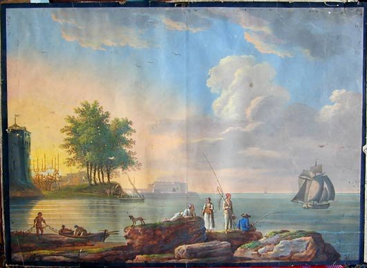 EARLY 19THC ITALIAN NEAPOLITAN GOUACHE, Figural s