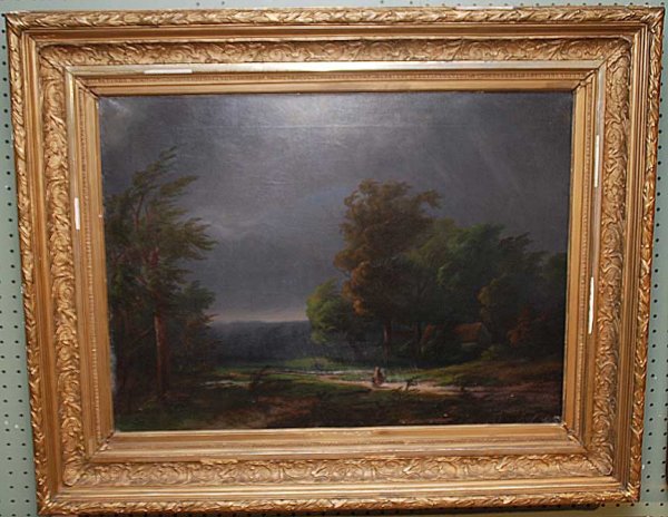 Continental School, 19th cent, oil A. Van Peursen