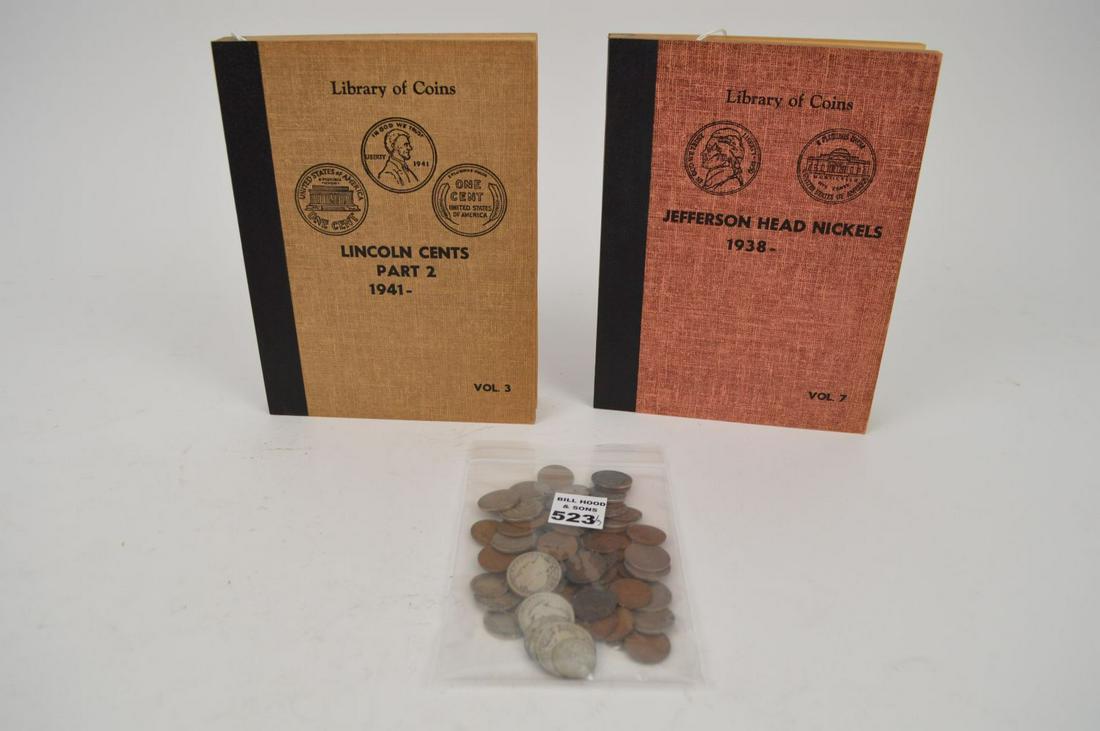 Mixed Coin Lot. Various Date Nickels 1938-1961, 4 V: Mixed Coin Lot. Various Date Nickels 1938-1961, 4 V nickels 1901-1910, 3 Barber Quarters 1907, 1897, 1898, 6 Walking liberty Quarters 1925-1930, 6 Barber dimes 1902-1914. 107 Wheat pennies.