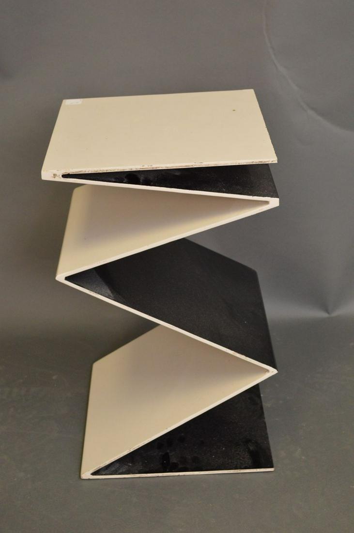 Zig-Zag Staple Side Table, 21"h x 12"w: Zig-Zag Staple Side Table, 21"h x 12"w
