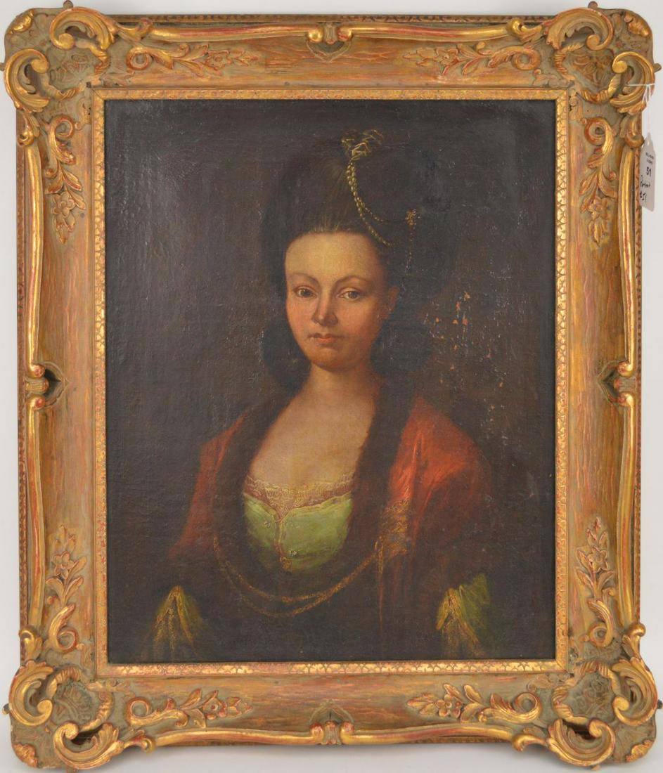 18th/19th Century Continental School Portrait Lady (1 of 3)