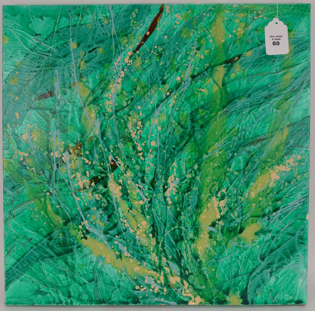 Contemporary Acrylic on canvas Abstract untitled 2009, (1 of 10)