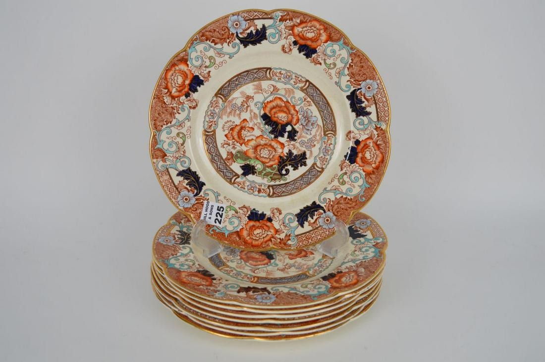 8 Verona Porcelain Dinner Plates Dia. 10" (1 of 5)