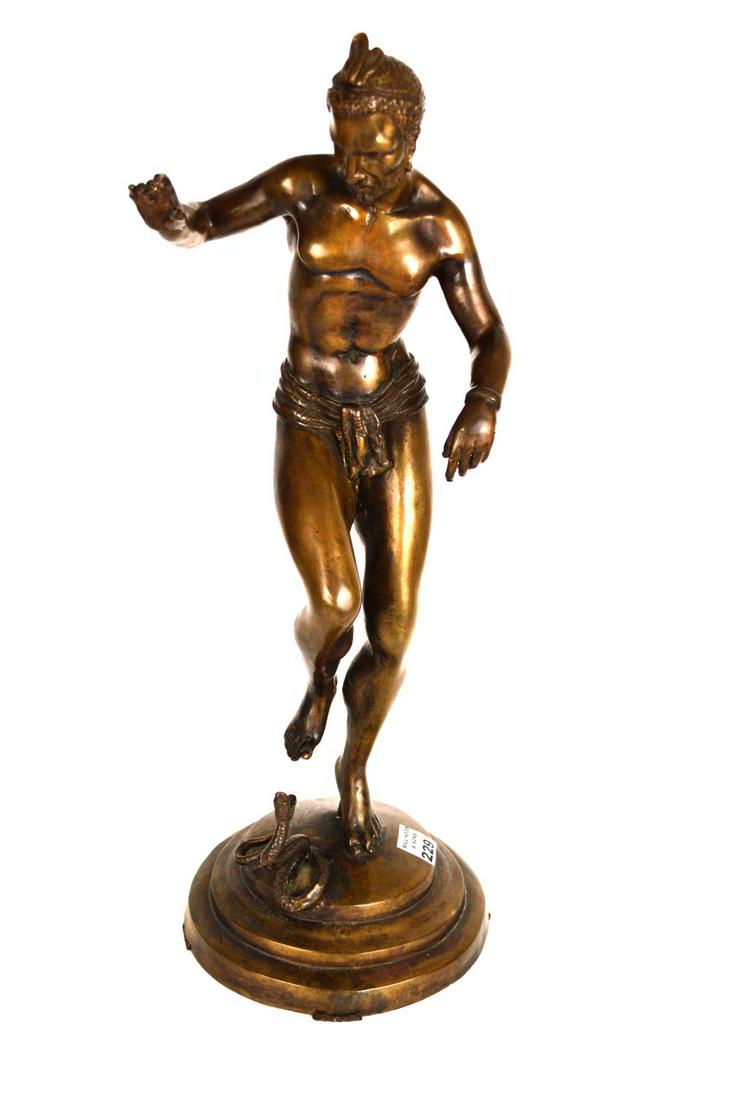 French Bronze Figure Entitled 'Charmeur de Serpents' (1 of 12)