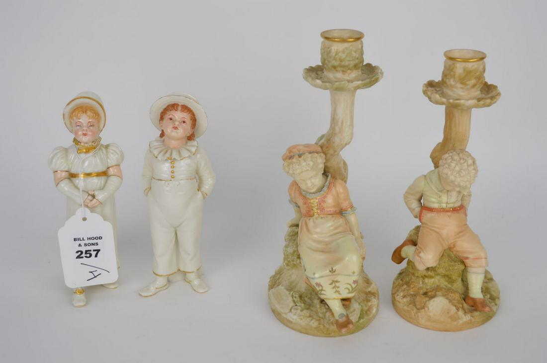 4 Porcelain Royal Worcester figurines, 2 figural Apr 21, 2020 Bill