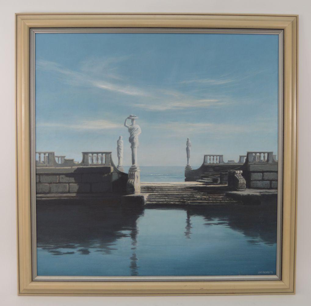 JIM PALMER (1941) VIZCAYA OIL PAINTING American, 20th (1 of 7)