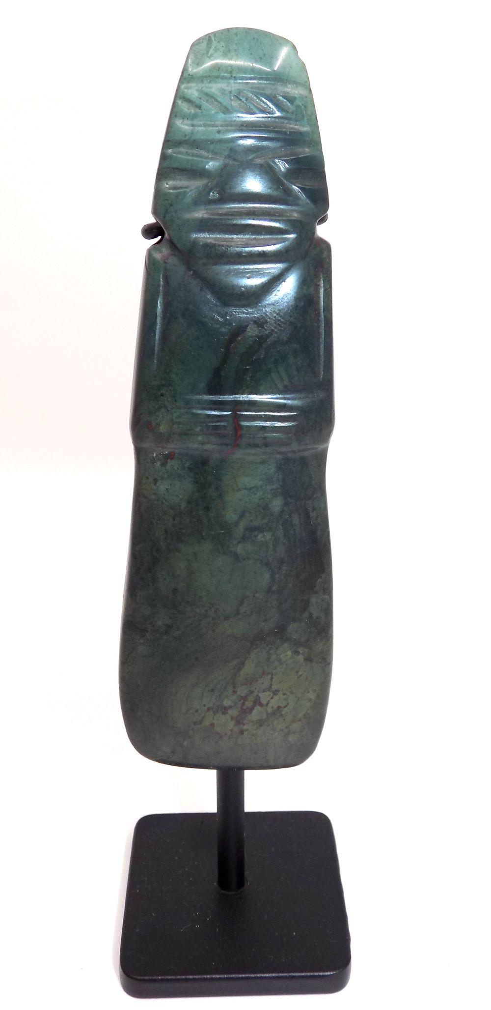 Pre-Columbian Jade Shaman Axe God, Large Jade Axe God, (1 of 5)