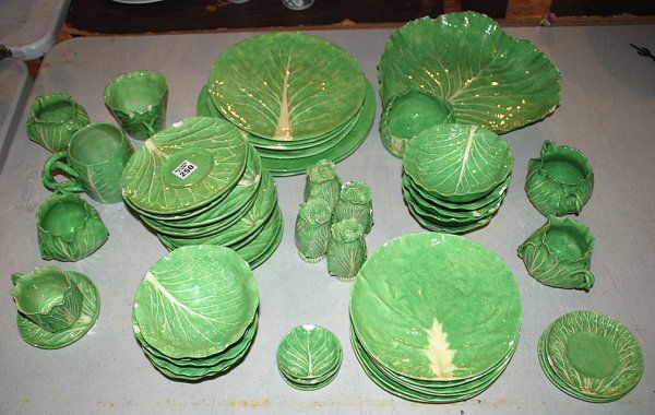 57 Dodie Thayer pieces, all have chips, nicks or o: 57 Dodie Thayer pieces, all have chips, nicks or other damage; 2 large dinners, 4 small dinners, 6 lunch plates, 10 bowls, 9 saucers, 2 large cups, 1 small cup and saucer, 1 creamers 1 sugar, 1 large