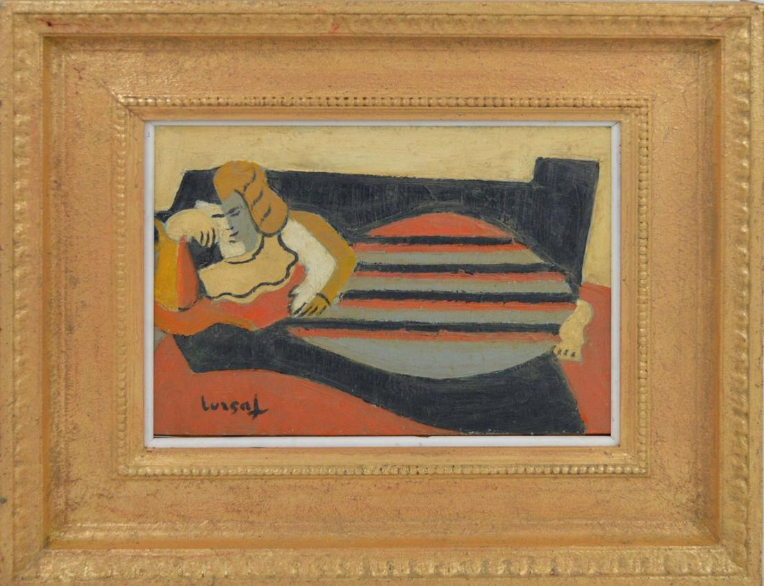 Jean Lurçat (FRENCH 1892–1966) reclining lady, oil on (1 of 6)