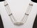 18k White Gold Art Deco Multi-strand Diamond Necklace.
