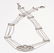 18k White Gold Art Deco Multi-strand Diamond Necklace. - 3