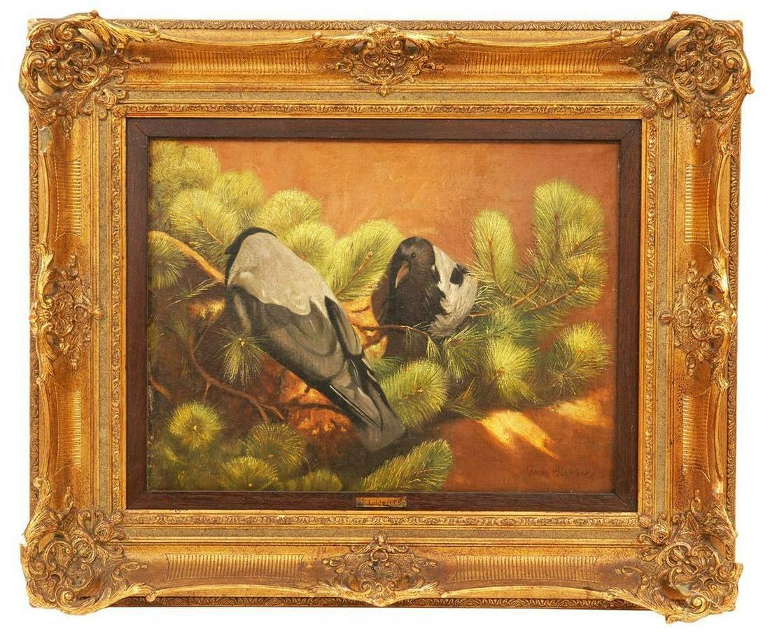 BRUNO LILJEFORS - BIRDS IN A PINE TREE  Bruno Liljefors (1 of 11)