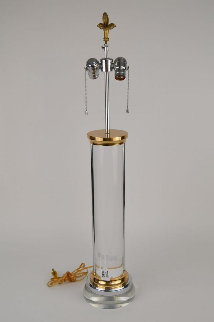 Mid-Century Modern Cylindrical Crystal Columnar lamp (1 of 6)