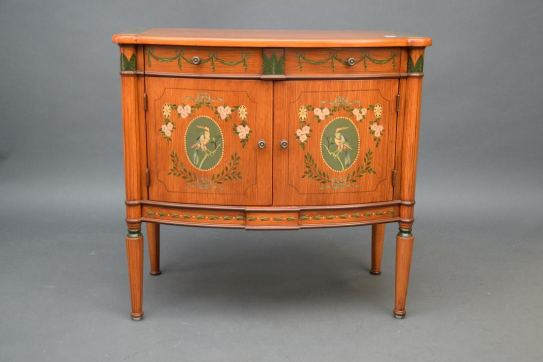 PAINTED ADAMS STYLE CHEST WITH ONE DRAWER OVER TWO (1 of 5)