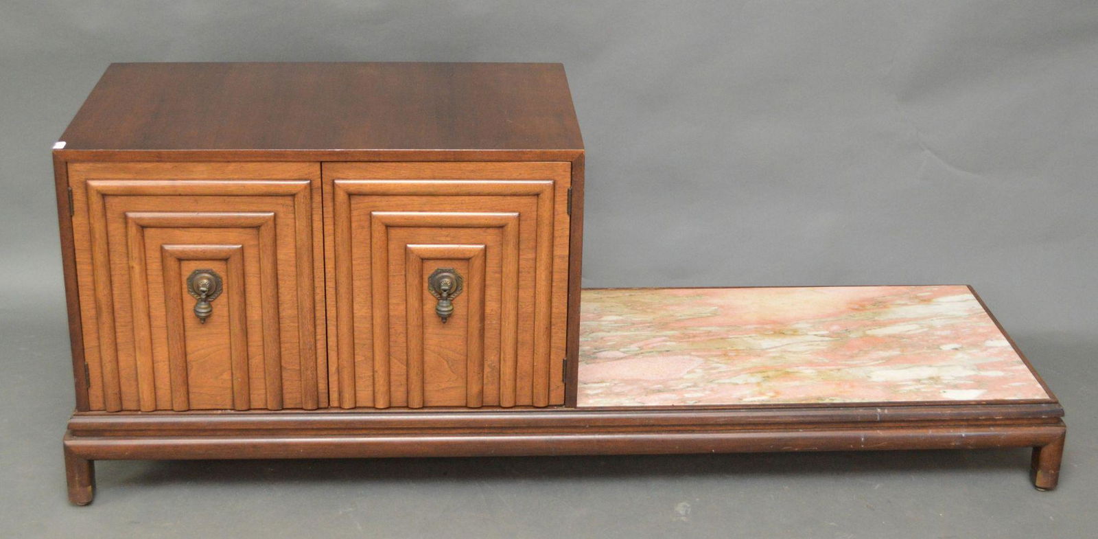 Mid Century Modern ca.1960’s asymmetrical wood cabinet (1 of 6)