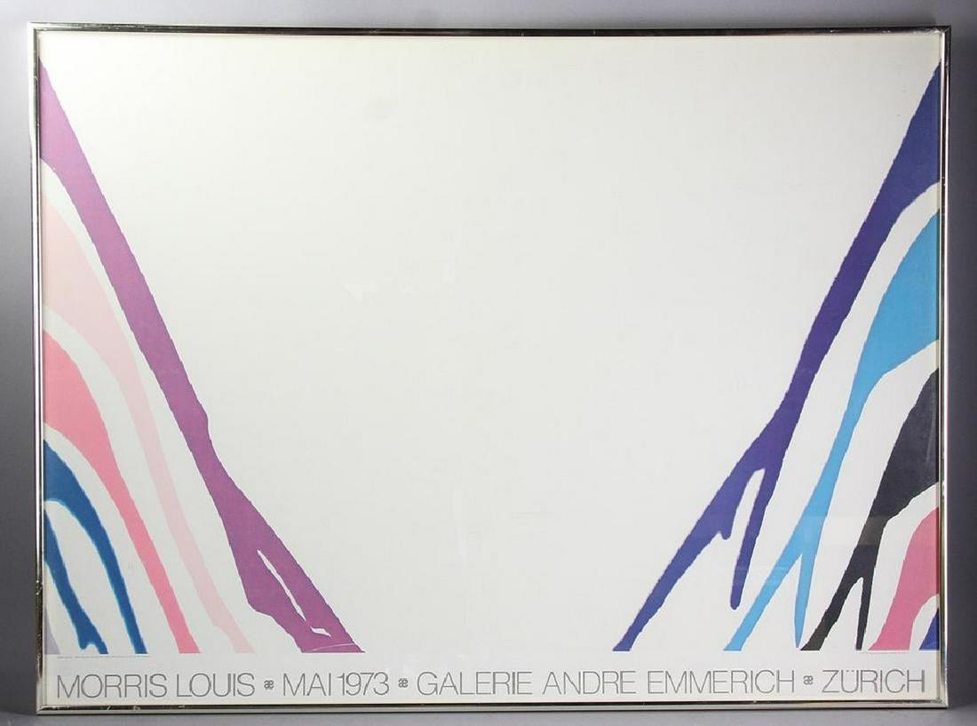 MORRIS LOUIS LITHOGRAPH POSTER 1973 Galere Andre (1 of 7)