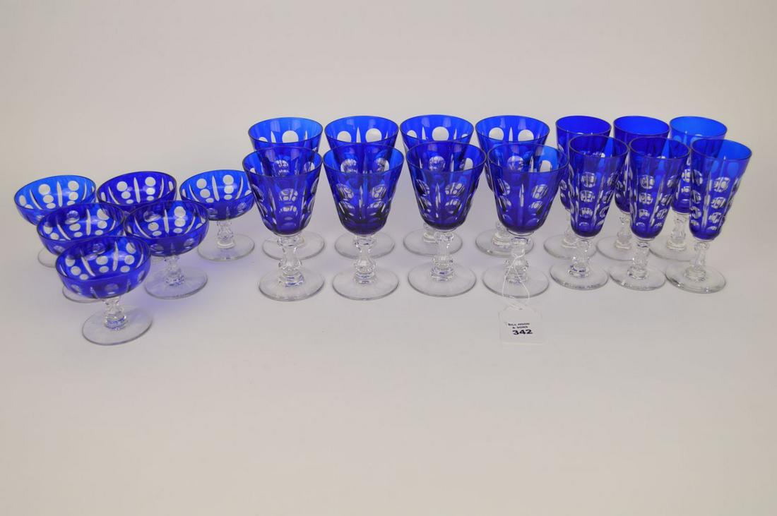 8 Cobalt Cut to Clear stemmed waters, 6 Cobalt Cut to (1 of 5)