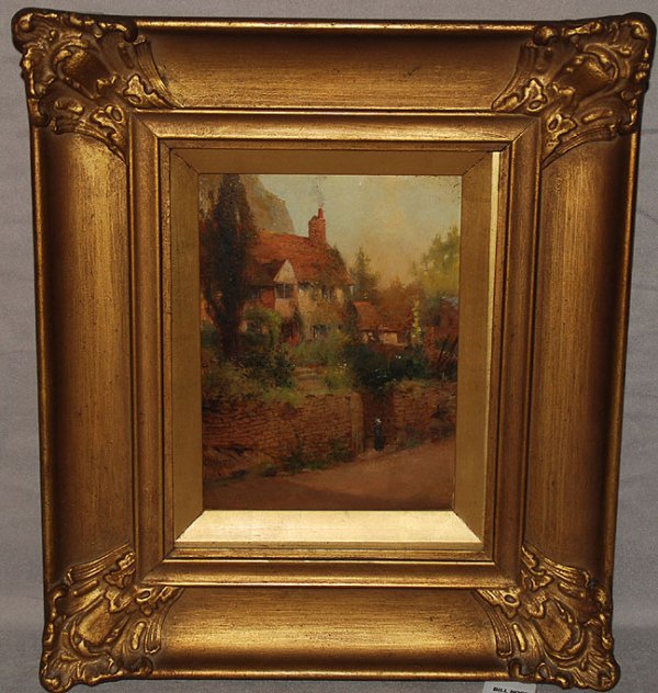 Rubens Arthur Moore (BRITISH) Oil on Canvas "Cou
