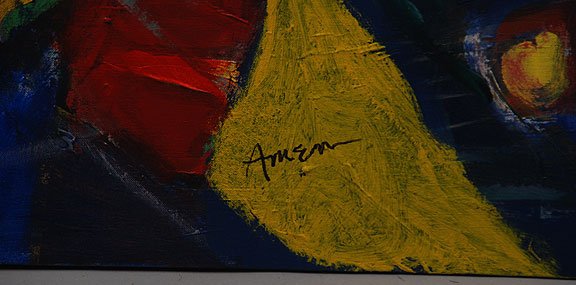 Irving Amen (AMERICAN, 1918) oil on canvas, Mode - 2