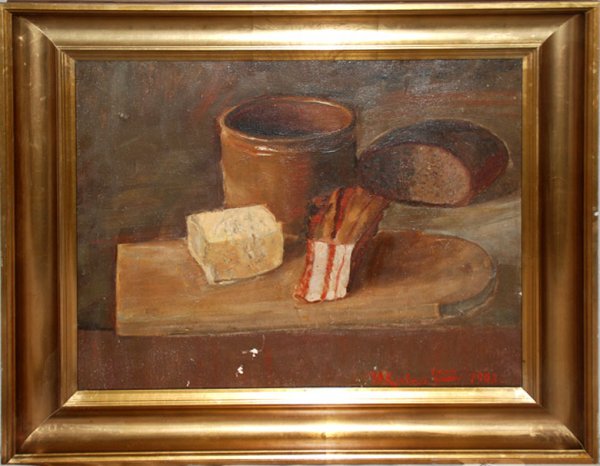 Russian Painting signed Klever in Cyrillic, prob