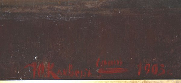 Russian Painting signed Klever in Cyrillic, prob - 2