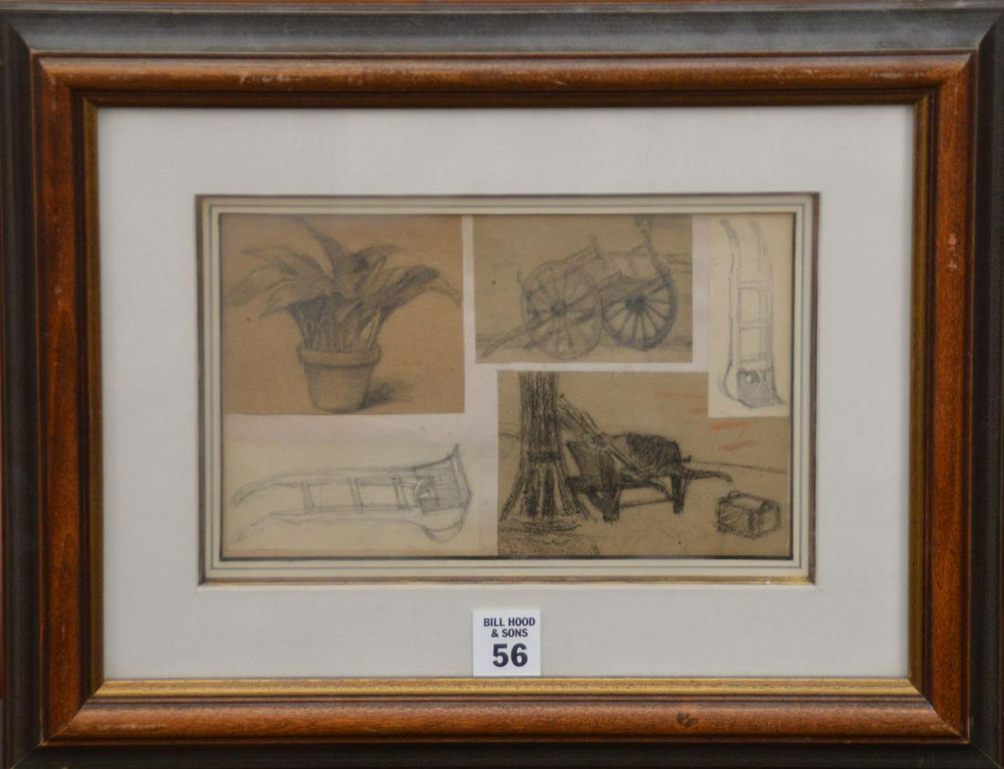 Maximilien Luce (FRENCH 1858 - 1941) Pencil Study, 5 (1 of 2)