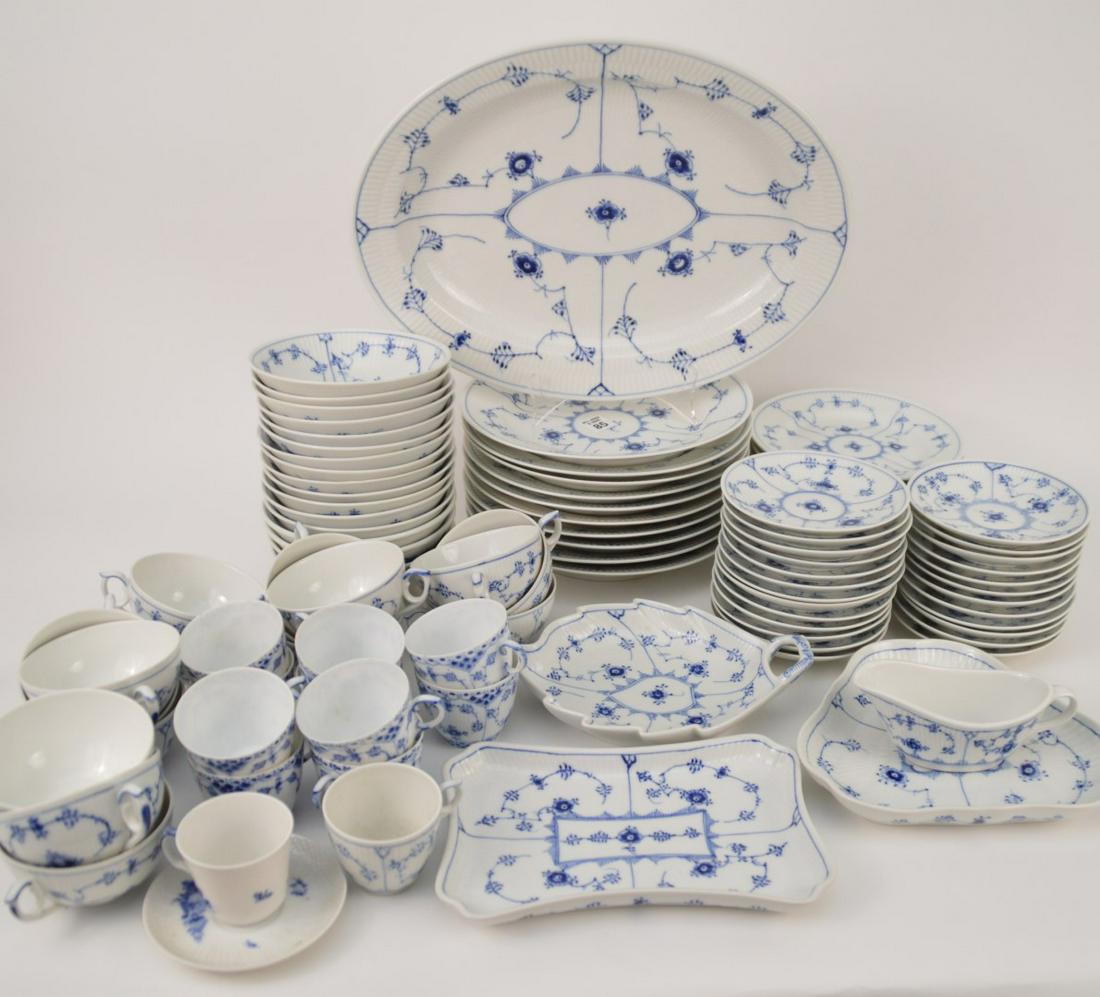 Royal Copenhagen "Blue Fluted" china set, incl; 10 (1 of 7)