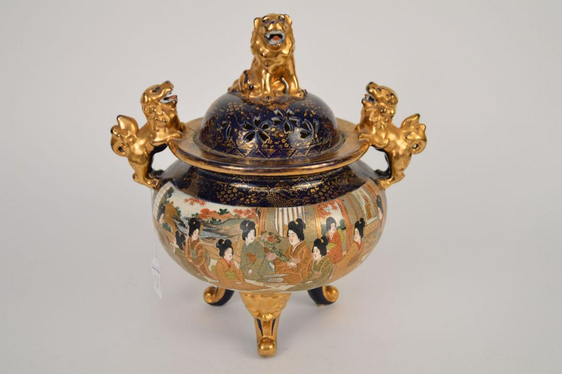 19TH CENTIURY JAPANESE SATSUMA CENSOR.  Condition: no (1 of 12)