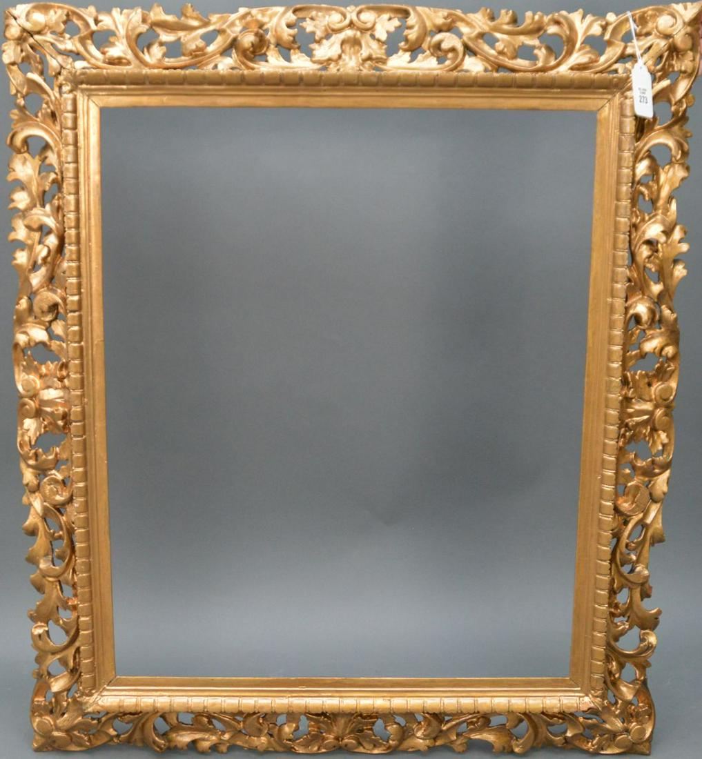 Antique Carved Wood Florentine frame Painted, 42 X 36 (1 of 5)