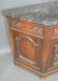 Carved Continental sideboard/console with black marble - 4