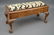 Piano bench with hinged top, Continental burled walnut - 5