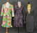 Diane Von Furstenberg Vintage Wrap Black Dress, Purple